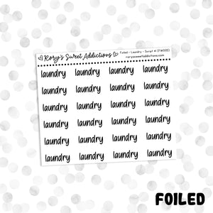Laundry  // Foiled Script #1