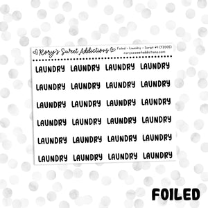 Laundry  // Foiled Script #4