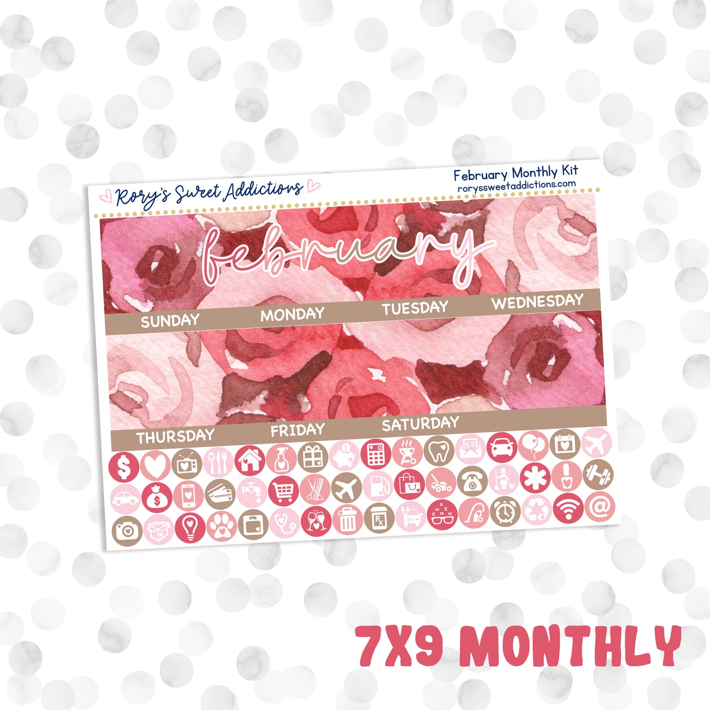 February //  7x9 Monthly Kit