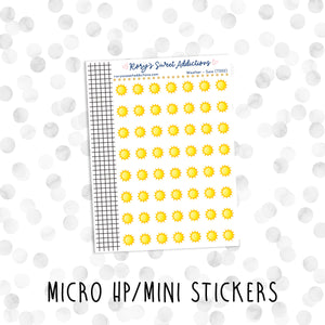 Weather - Suns // Micro HP - Mini Stickers