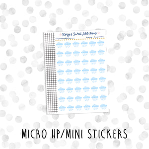 Weather - Snow // Micro HP - Mini Stickers