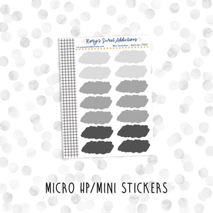 Mini Swatches - Neutrals // Micro HP - Mini Stickers