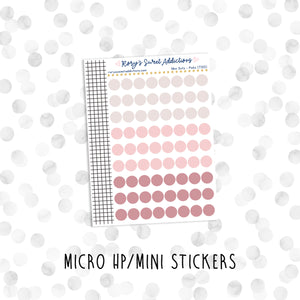 Mini Dots - Pinks // Micro HP - Mini Stickers
