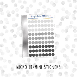 Mini Dots - Neutrals // Micro HP - Mini Stickers